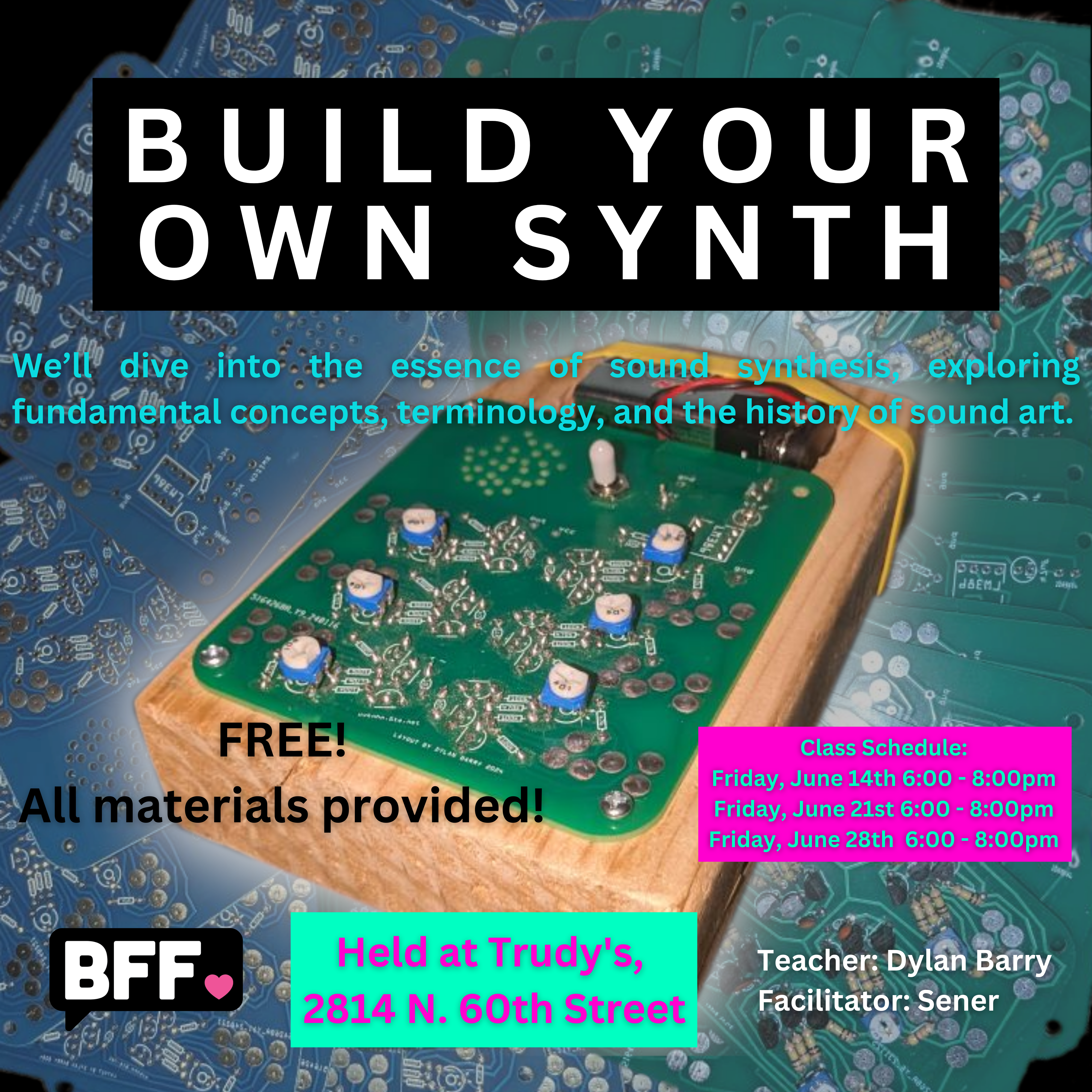 DYI SYNTHESIZER – Workshop by Dylan Barry